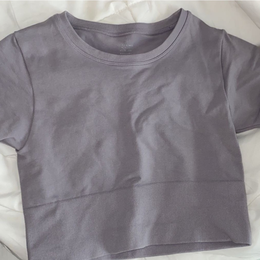 Aerie seamless cropped tshirt xs